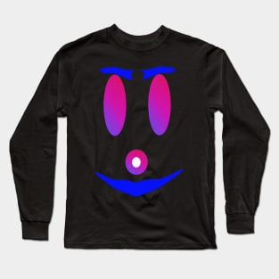 Halloween funny pink blues eyes Long Sleeve T-Shirt